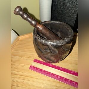 Wooden Mortar and Pestle Set
